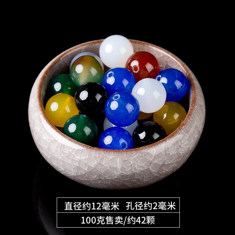 7A Natural red agate loose beads, mixed color round beads, small beads DIY Handmade woven bracelet beading accessories materials