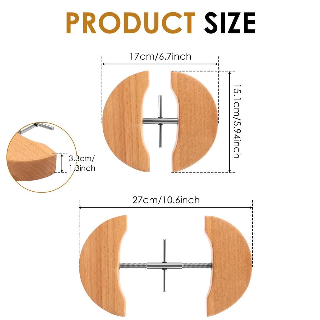 Hat Stretcher for Fitted Hat Adjustable Wooden Jack Shaper for Cowboy and Baseball Cap Fedora Present for Friend Hat Stretcher