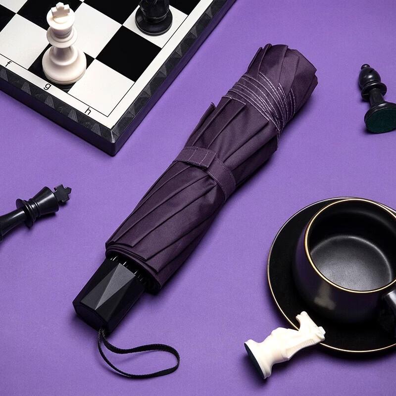 Red Leaf Manual Three-Fold Business Umbrella