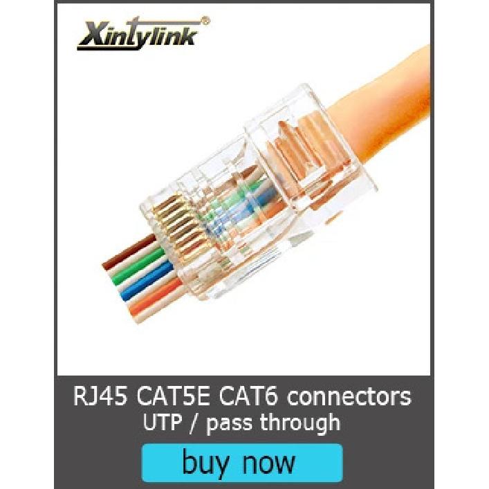 Connettore rj45 xintylink spina rj 45 cavo ethernet cat5 cat5e presa di rete 8P8C stp ftp metallico schermato terminali modulari lan cat