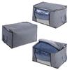 Large Zippered Storage Bag Durable Foldable Storage Bag Seasonal Storage Storage Bag  For Quilt