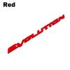 Cwlsev1 OTOKIT 1pcs EVOLUTION 3D ABS Car Rear Bumper Trunk Letter Emblem Sticker Badge Decal Car Styling for Mitsubishi Lancer EVO