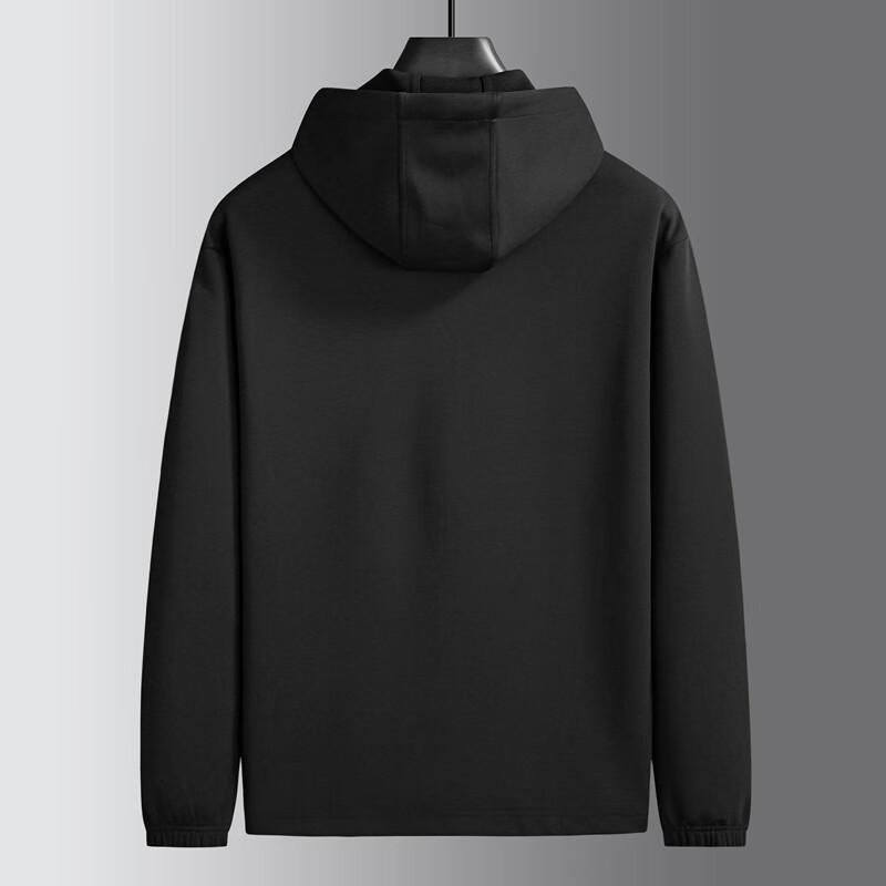 Dibenze Men's Plus Size Casual Hooded Jacket