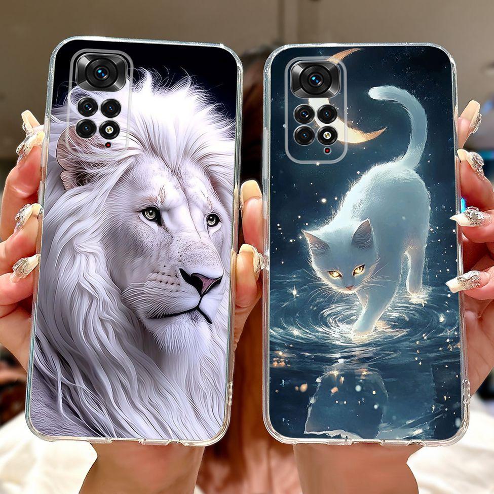 6,43" Für Redmi Note 11 4G Global Klare Hülle Für Redmi Note 11s Hülle Mode Luxus Blumen Süße Cartoon Bemalte Weiche TPU Hülle