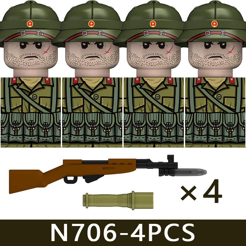 

WW2 Military Soldier Figures Building Blocks Armored Division Navy Infantry Camouflage Warrior Christmas Bricks Toy Gift Boys