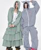 Yegeu Check Cargo Pants Navy