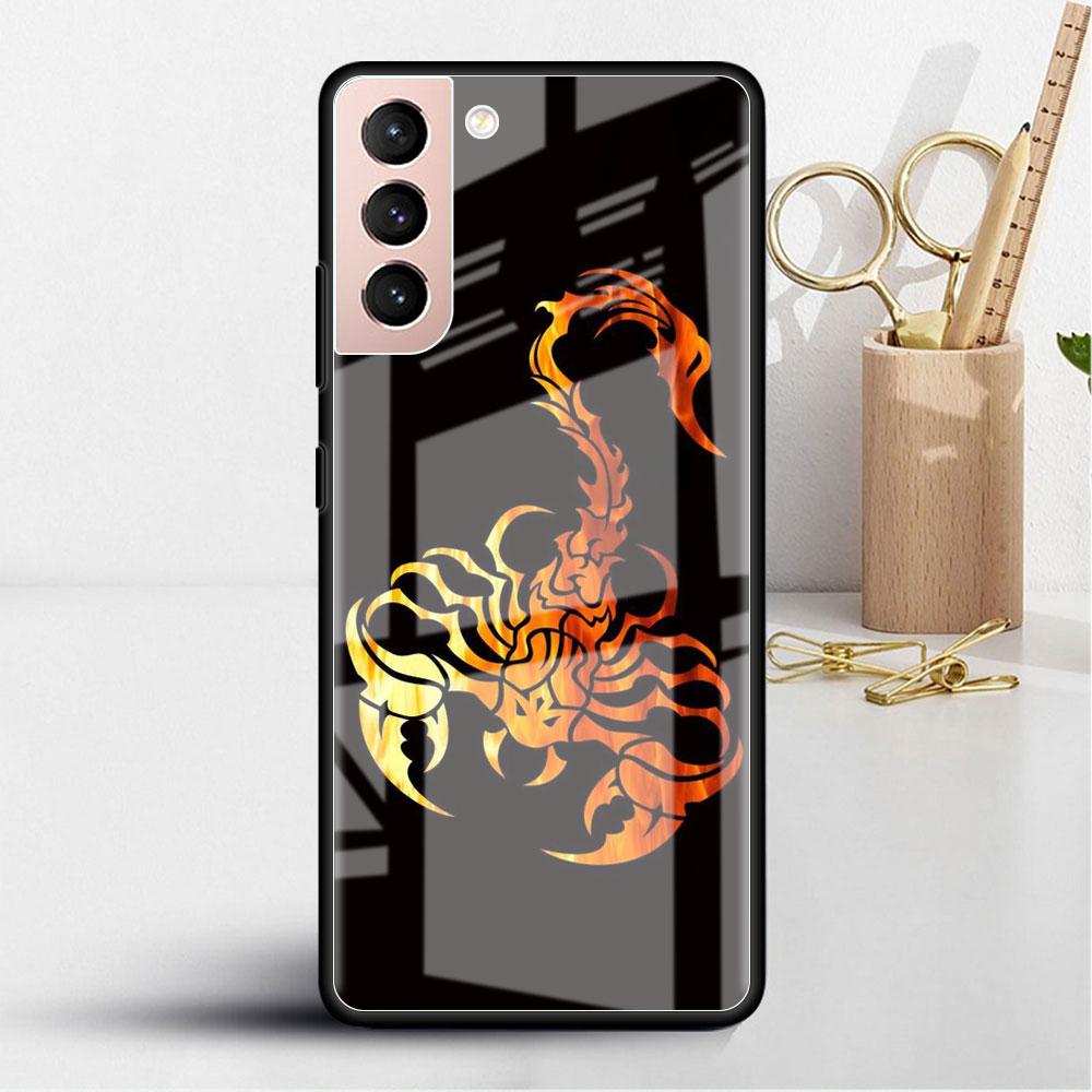 Husă de Sticlă cu Animal Tigru Pentru Samsung Galaxy S22 S20 FE S21 Plus Husă Telefon S10 5G S9 Note 20 Ultra 10 Lite Carcasă