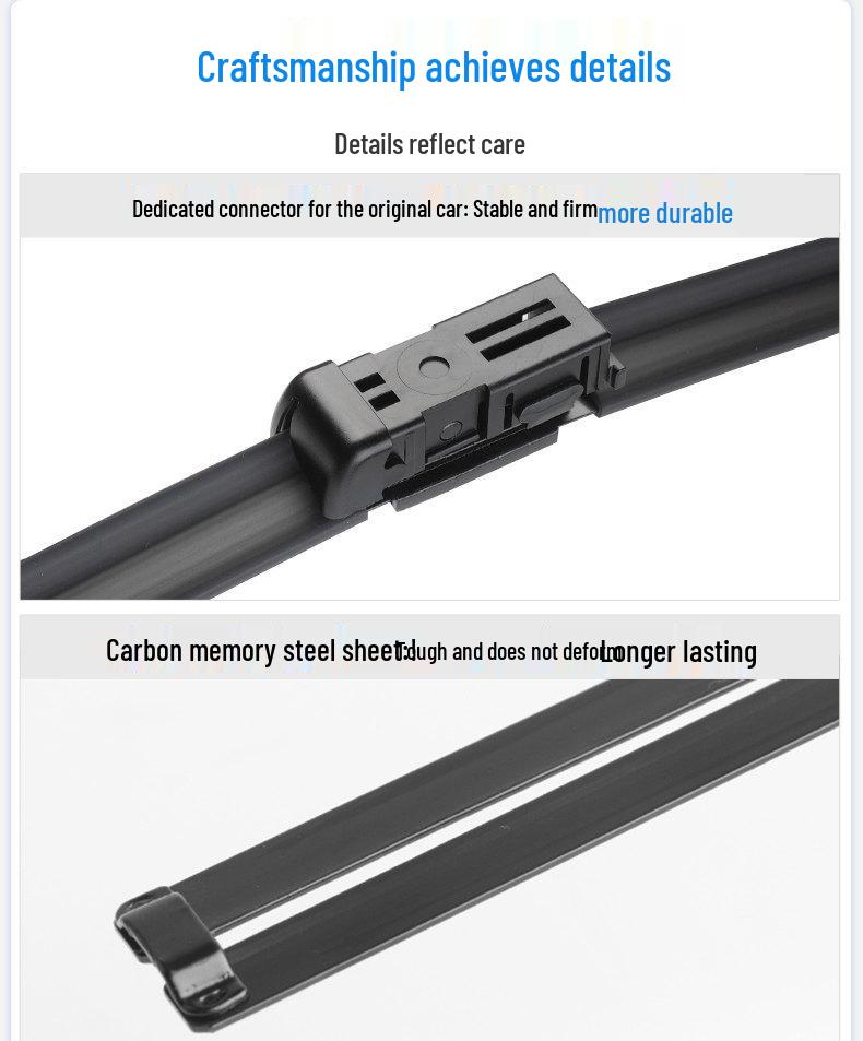 Geely Haoyue Wiper Blades: Frameless, Silent, Front & Rear, Model 22/21 Compatible.