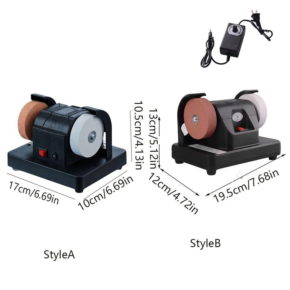 Dual Wheel Mini Bench Grinder Automatic Electric Polishing Machine Electric Sharpener Woodwork
