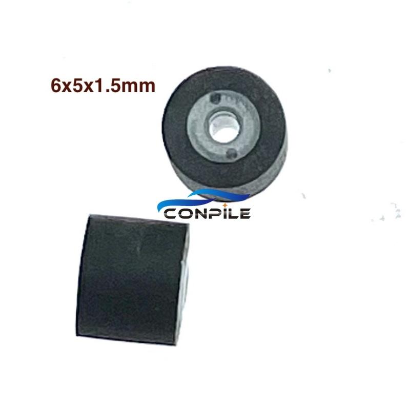 5pcs 6mmx5x1.5 press wheel belt pulley rubber audio recorder cassette deck pinch roller tape recorder Stereo player