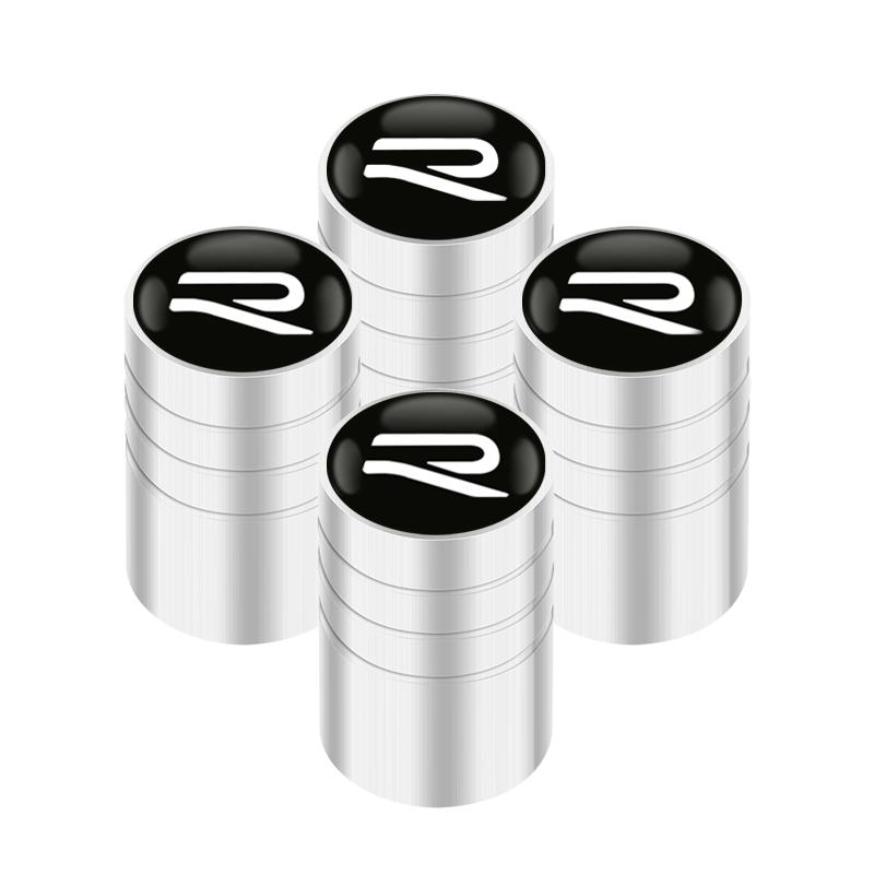 For VOLKSWAGEN VW 4pcs Auto Emblem Cap  New R Logo Case For VW Volkswagen Golf 8 MK8 Accessories