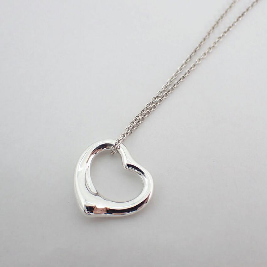 [Gebraucht] TIFFANY 925 Offenes Herz Anhänger/Halskette/g523-12