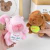 Adorable Capybara Plush Keychain With Flapping Wings Soft Pp Cotton Stuffed Animal