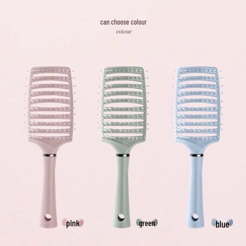 Portable Women's Styling Comb Set: Massage Paddle, Fluffy Curling, Slicked Back, Air Cushion.