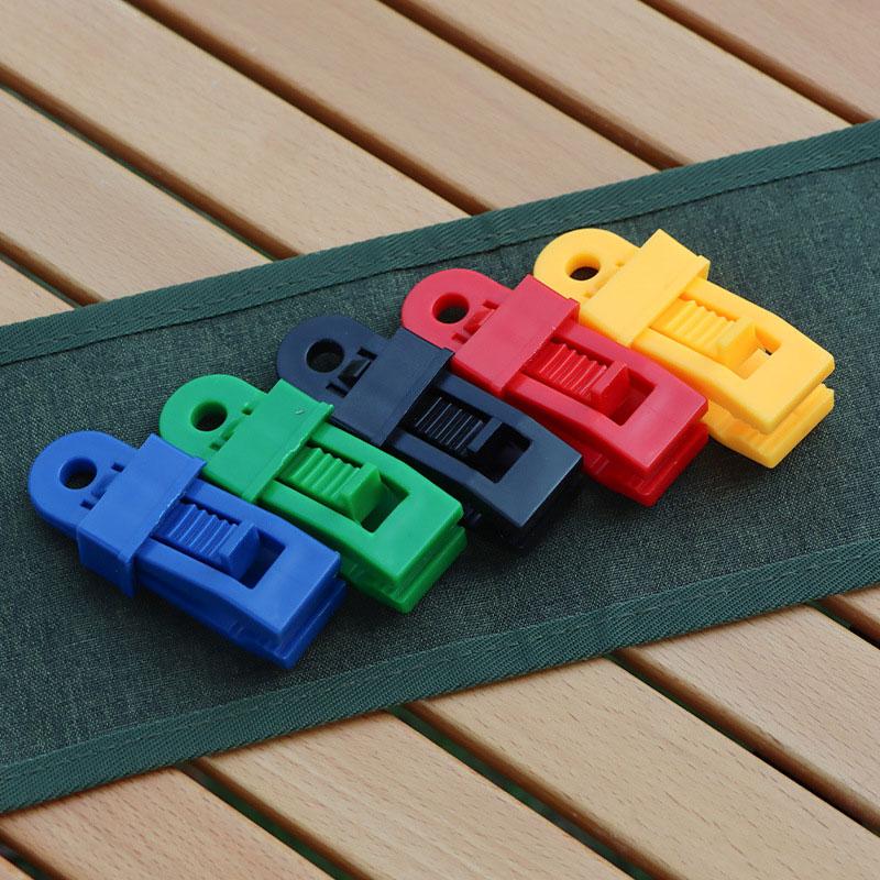 5Pcs Tarp Clips Lock Grip Clamps Tighten Tent Clip Reusable Clamp Awnings Fastener Tools Camping Accessories For Outdoor