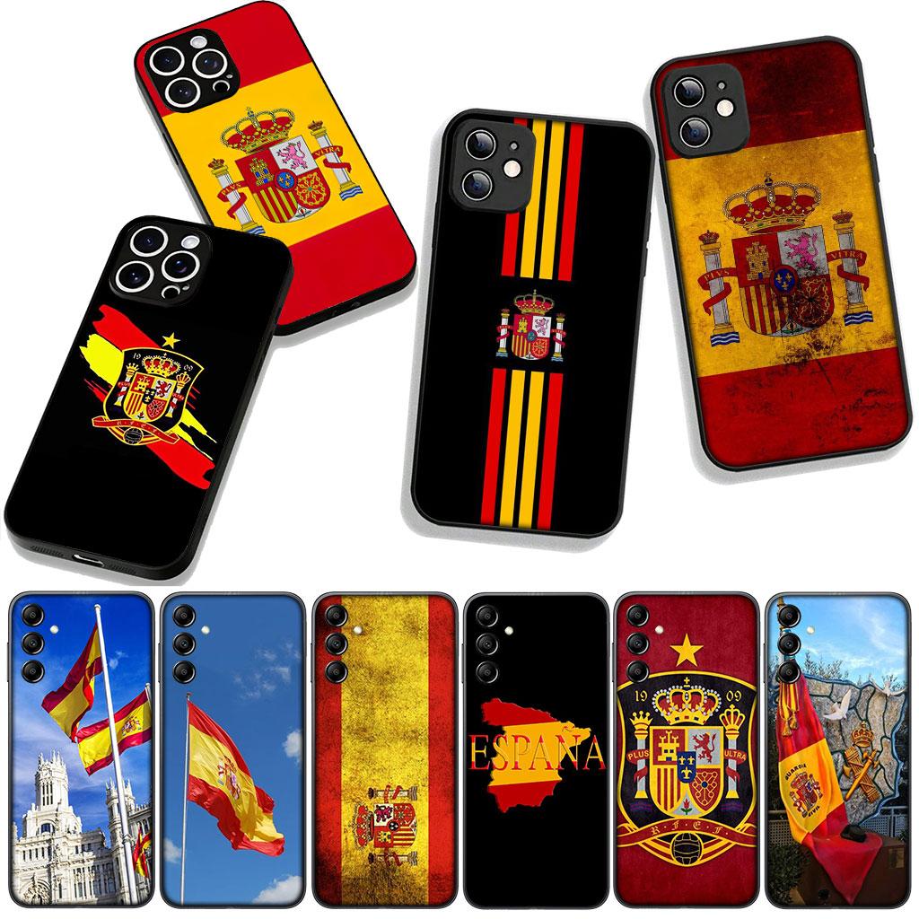 Cover for OPPO A54 A40 A60 A80 A18 A16 A17 A38 A78 A79 A57 A55 A3 Pro A96 A15 A12 Phone Case Spain Flag