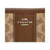 COACH Accordion Zip ogo PVC Wallet Women's Brown brown