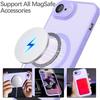 Coque pour iPhone 17e, avec Protection Caméra et Cercle Magnétique - Translucide Violet