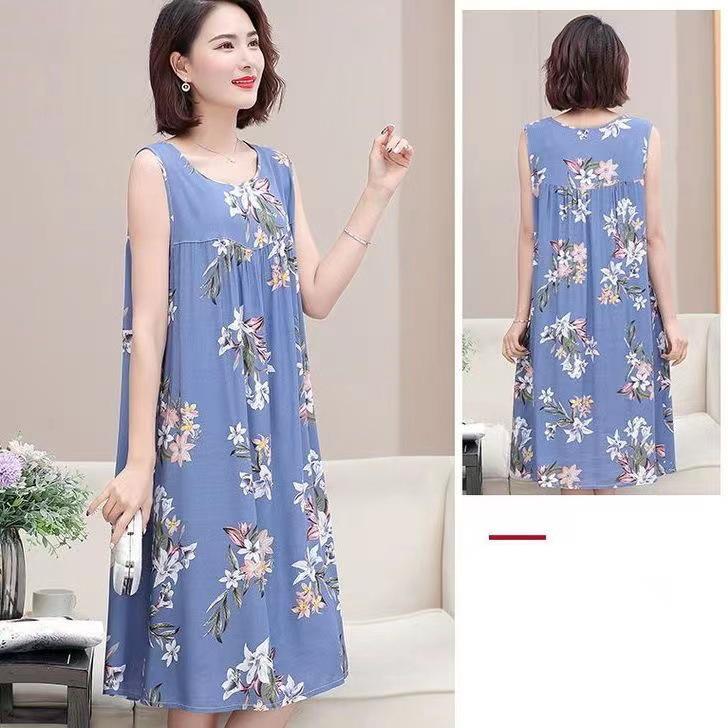 

Летние ночные рубашки для пожилых людей среднего возраста, пижамы, женские платья, повседневные ночные рубашки для мам больших размеров, домашняя одежда XXXXL