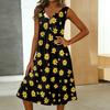 Women's Casual Sleeveless Button-down Mid-length Dress
