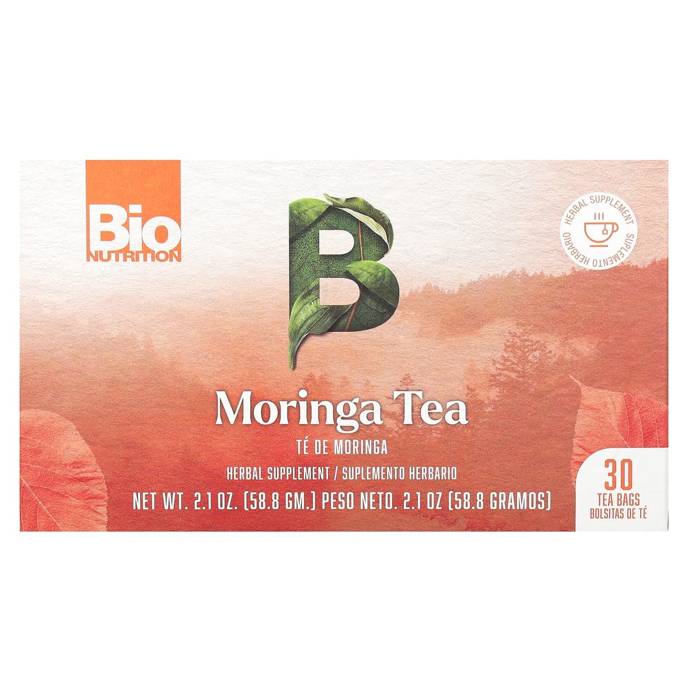 BioNutrition Moringa Tea, 30 Tea Bags, 2.1 oz (58.8 g)