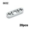 Technical Parts Moc Beam L-shape Thin with Axle Hole  DIY Building Blocks Accessories Toy Compatible 11478 32449 32017 Bricks