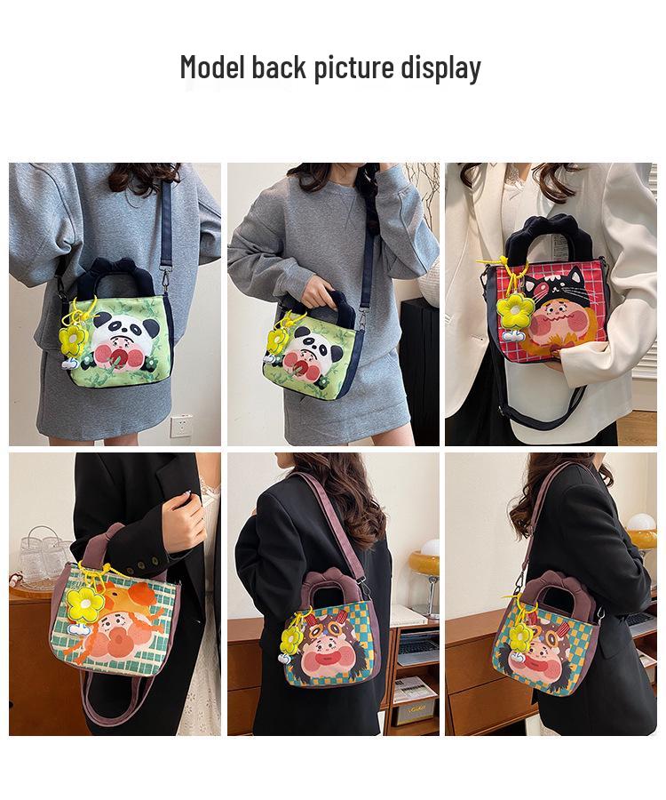 2025 Quirky Women's Print Crossbody Bucket Shoulder Bag