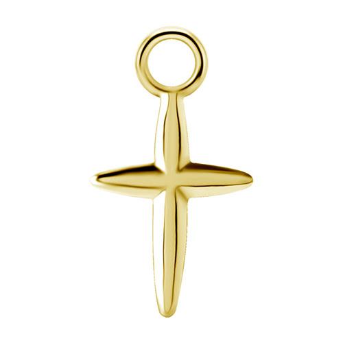 Charms - Cocr Nf - Gold Cross - D-048