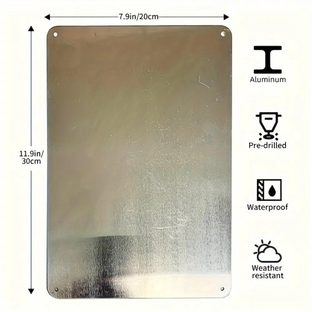 Individuelles Retro-Aluminiumblechschild Personalisierte Bildbuchstaben Innen Außen Wanddekor Plakette