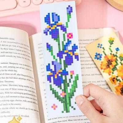 Mosaic Sticker Self-made Bookmarks Jigsaw Color Square Stress-relieving Game Children's Intelligence Enlightenment DIY Stickers