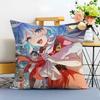 Game Genshin Furina Cushion Cover Washable Linen Pillowcase Soft For Sofa Bed Cozy Home Room Decor