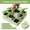 Seeds Starter Tray with 9 Deep Cells Reusable Germination Kit Seedlings Tray with Transplanting Handles for Indoor Outdoor Greenhouse Gardening