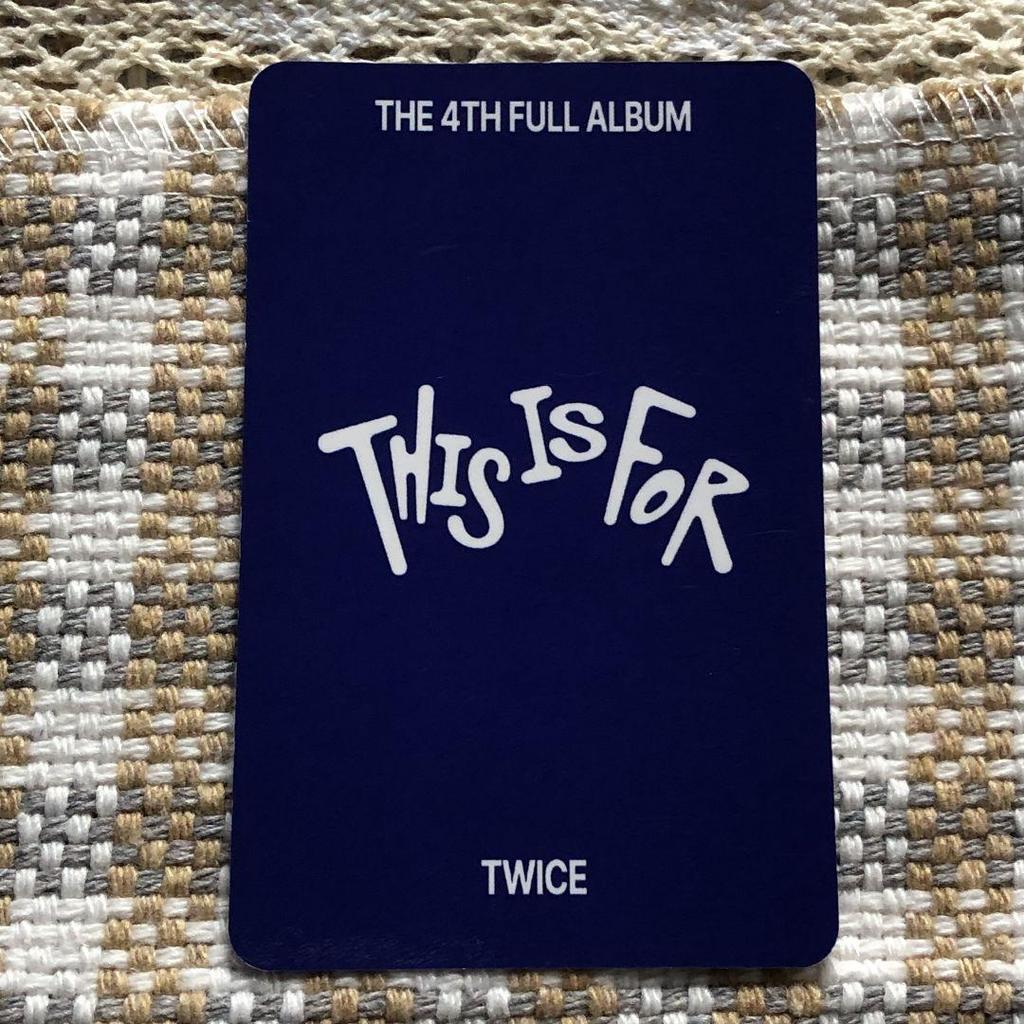 [USED] TWICE Jihyo THIS IS FOR Bonus Pre-Recorded Limited Trading Card