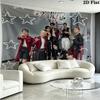 SKZ Kpop Wall Tapestry Aesthetic Wall Hanging Printed Fabric Blanket Decorative Tapestries for Bedroom Living Room Home Decor