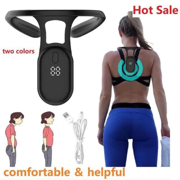 Φορητή Υπερηχητική Συσκευή Καταπραϋντικής Λεμφικής Αποσυμφόρησης και Διαμόρφωσης Σώματος για τον Λαιμό, Φορητή Μασάζ για Άνδρες και Γυναίκες, Έξυπνος Αισθητήρας, Διορθωτής Στάσης Σώματος για Καθιστή Θέση