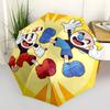 1pc Cuphead & Mugman Outdoor Umbrella - Automatic Opening/Closing, Portable 3-Fold Design, 8-Rib Iron Frame, Perfect Gift for Fans, Travelers, Daily U