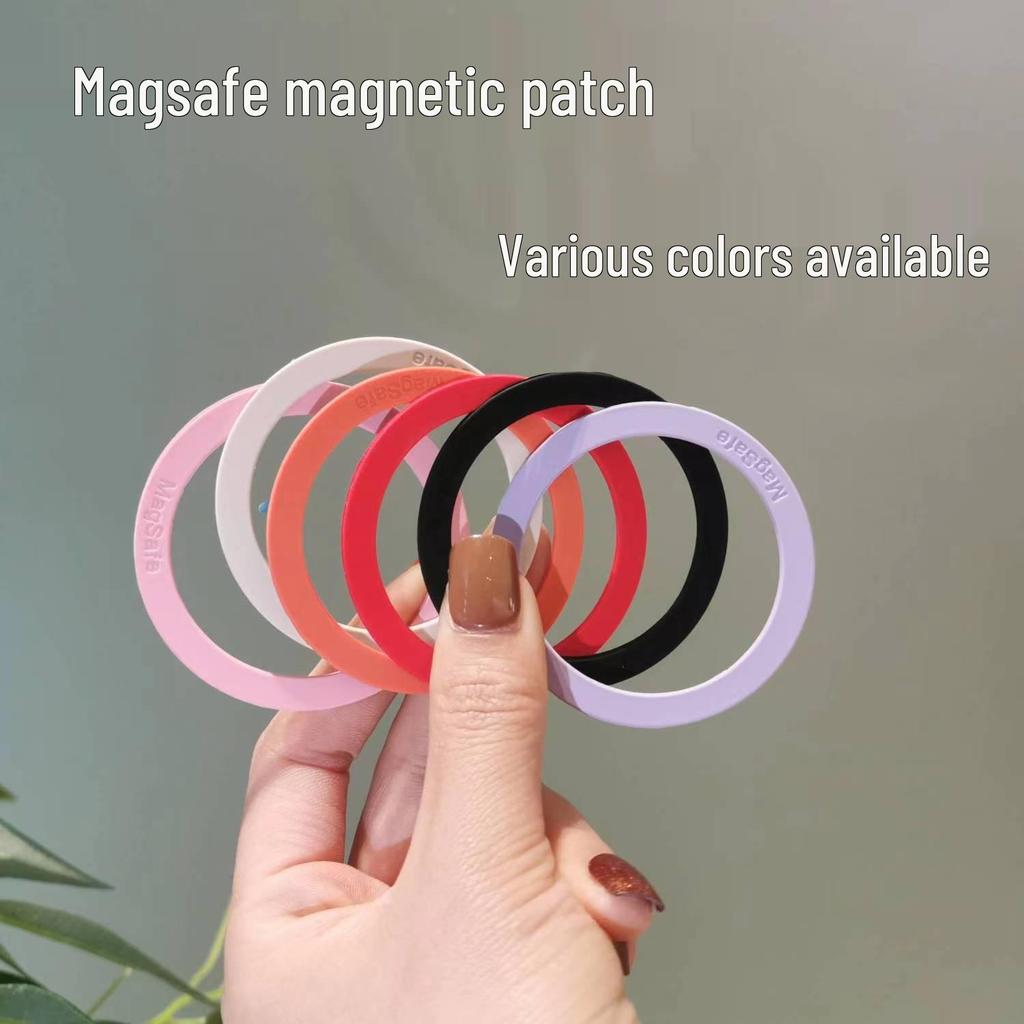 Silicone Magnetic Sheet with Magsafe Wireless Charging Ring for Phone Cases