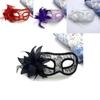 Maschera Veneziana per Adulti con Pizzo Scintillante Accessorio Costume Fatto a Mano per Feste di Halloween