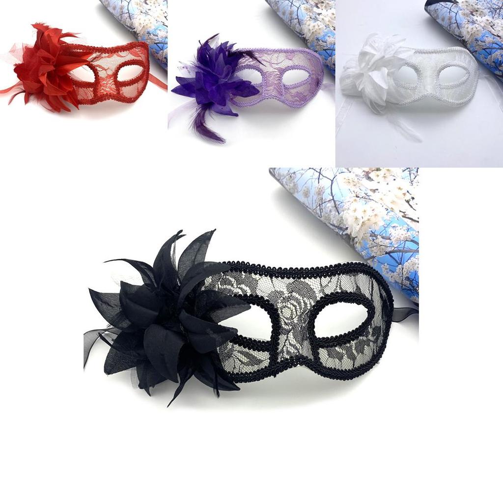 Maschera Veneziana per Adulti con Pizzo Scintillante Accessorio Costume Fatto a Mano per Feste di Halloween