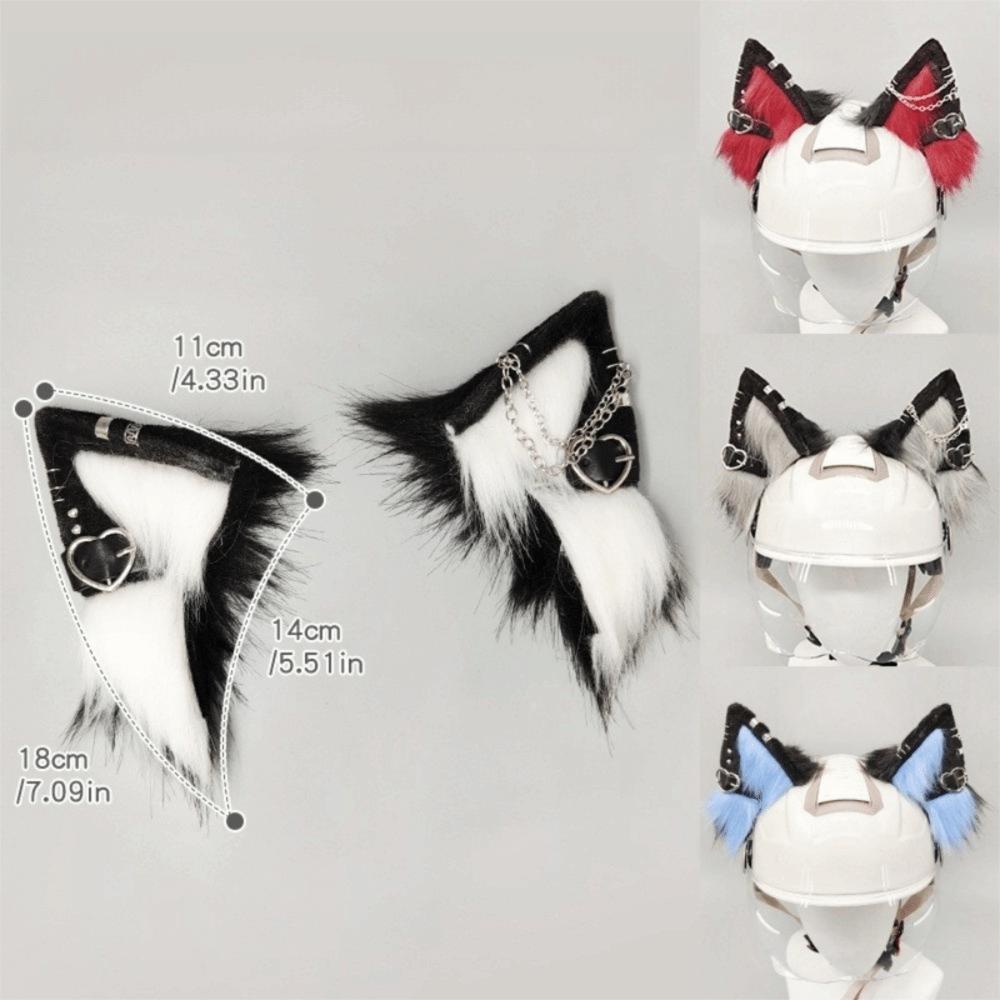 Multi Color Cat Ears Helmet Accessories for Motorcycle Ski Helmet Decoration