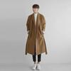 Men's Korean Style Long Woolen Windbreaker Coat