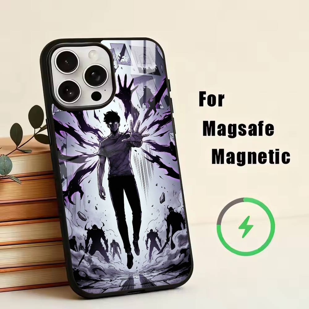 S-Sung Jin-woo Phone Case For iPhone17,16,15,14,13,12,11 Plus,Pro Magnetic with Magsafe Wireless Charging