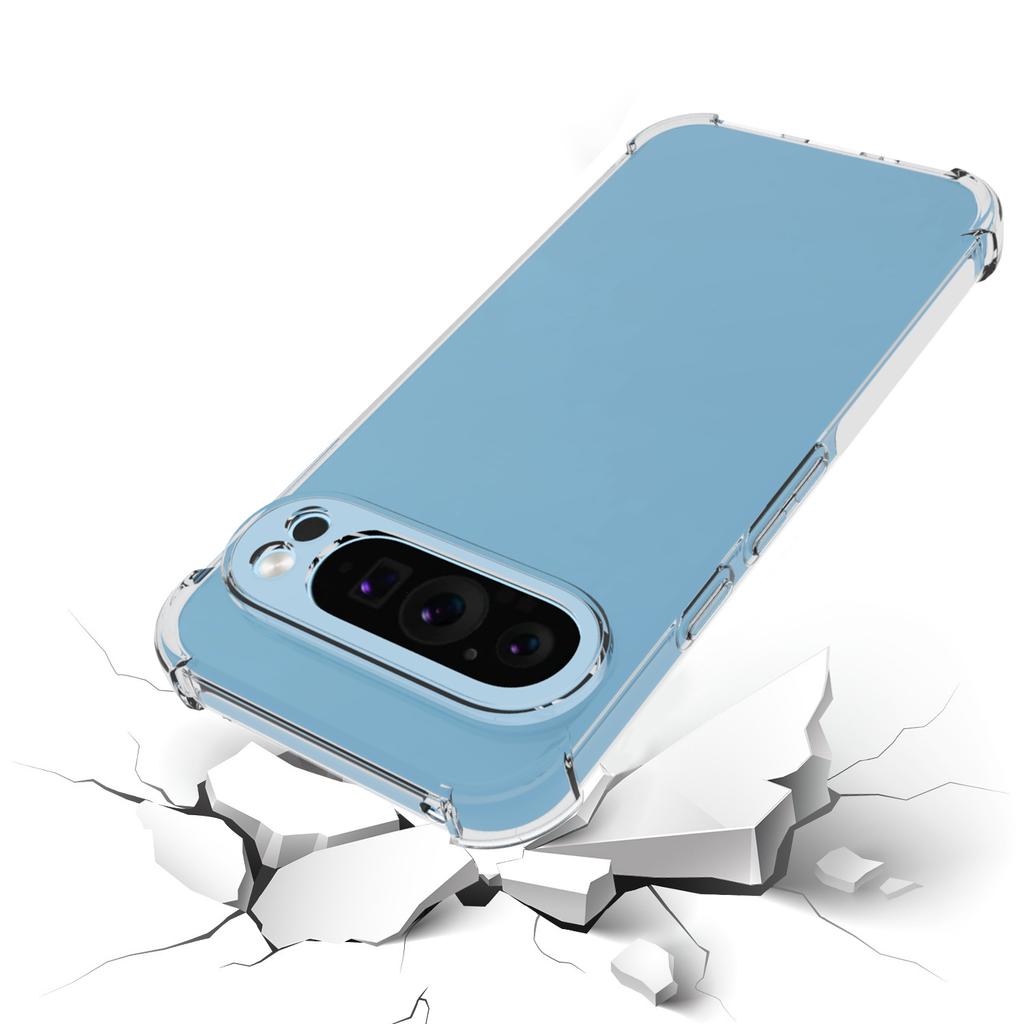 IDEWEI Für Google Pixel 9/Pixel 9 Pro Klare Rückseite Weiche TPU Handyhülle Transparente Handyhülle