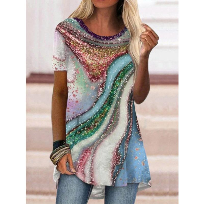 BITCED Women s Fashion Casual Long Sleeve O-Neck Blouses & Shirts S