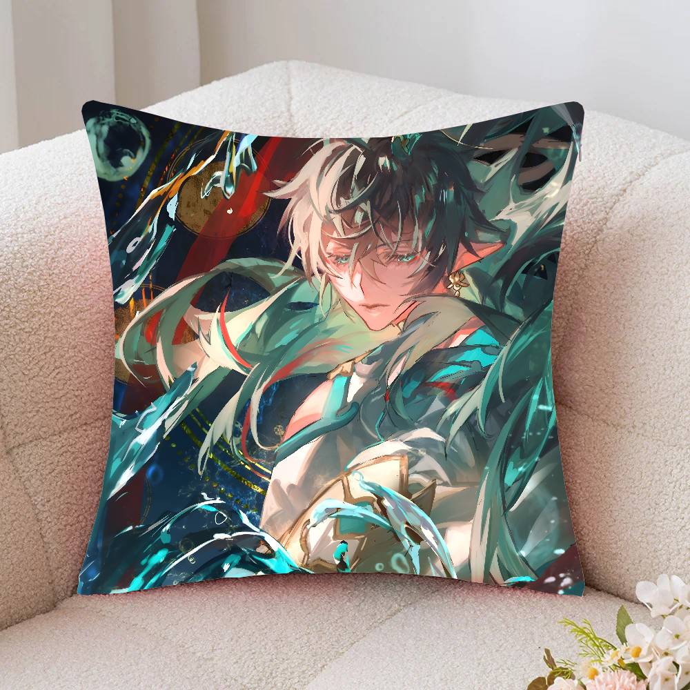 Imbibitor Lunae Game Genshin Impact Pillow Case Fashion Square Pillowcase Bedroom Sofa Room Ins Decoration Leisure