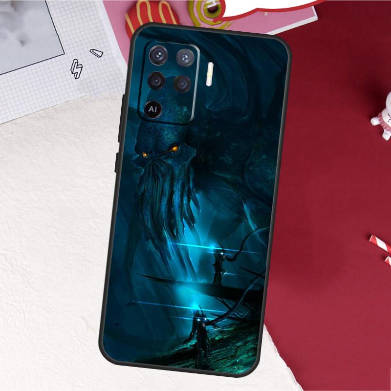 Cthulhu Mythos Case For Oppo A18 A98 A38 A58 A78 A60 A80 A40 A96 A76 A16 A94 A74 A54 A15 A17 A57 A77 A5 Pro