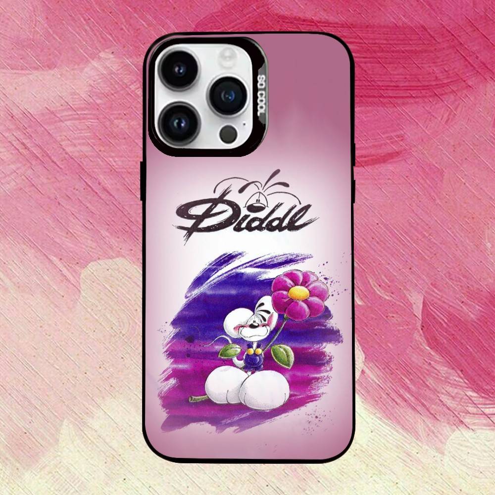 CUTE D-Diddl R-Rat-DR  Phone Case For iPhone 17,16,15,14,13,12,11 Plus,Pro Max,XS,Colorful Silver Black Cover