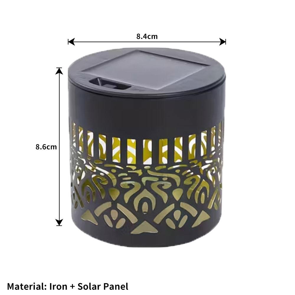 Solar-Powered Datura Lantern Light Wall Lamp Outdoor Garden Patio Walkway Decorations Lighting for Garden Decor