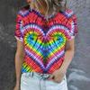 2023 Grenzüberschreitendes Sommer Herren Rundhals Kurzarm T-Shirt Liebe Damen 3D T-Shirt Digitaldruck Kurzarm Top