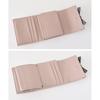 [SecretDoor] pink black trifold wallet ladies trifold wallet compact wallet mini wallet small wallet woman mini Popularity brand cute thin Thin
